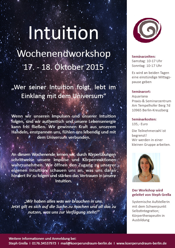 Flyer Workshop Intuition